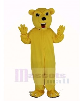 Power Fierce Yellow Bear Mascot Costume