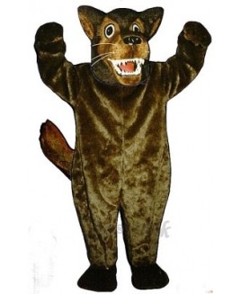 Cute Mean Wolf Mascot Costume