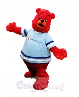 Red Bear Mascot Costume Furry Bear Mascot Costumes Animal