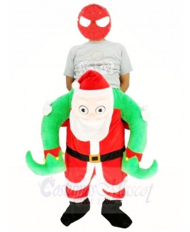 Piggyback NEW Santa Claus Carry Me Ride on Father Christmas Mascot Costumes