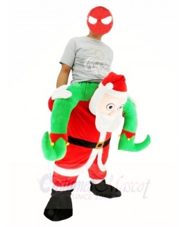 Piggyback NEW Santa Claus Carry Me Ride on Father Christmas Mascot Costumes