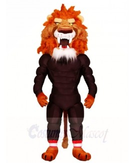 Fierce Muscle Lion Mascot Costumes Animal