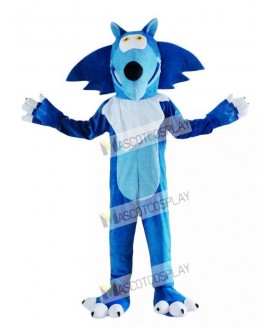 Blue Wolf Coyote Mascot Costume
