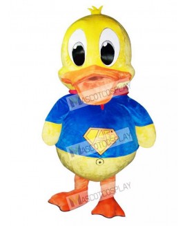 Blue Suit Duck Mascot Costume