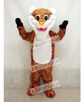 White Beard Tiger Mascot Costume