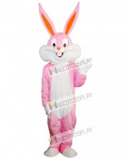 Pink Easter Bunny Bug Rabbit Mascot Costume Animal