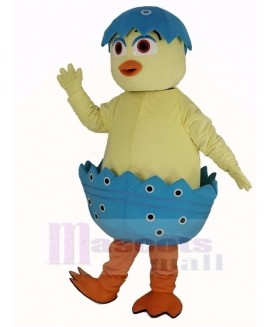 Cute Chick in Egg Mascot Costume