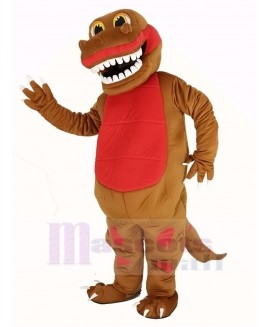 Funny Brown Dinosaur Mascot Costume Animal