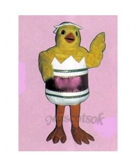 Cute Hatching Chick Mascot Costume