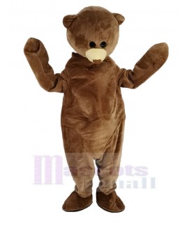 Cute Brown Bear Mascot Costume