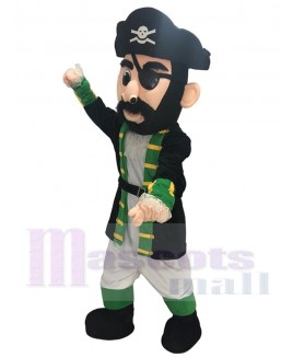 New Green Cuff Captain Blythe Pirate Mascot Costume