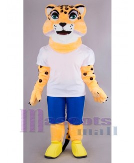 Cheetah mascot costume