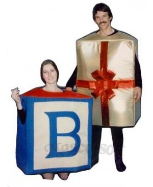 Gift Box Mascot Costume