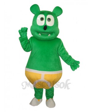 Green Bear Mascot Adult Costume