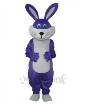 Easter Purple Rabbit Mascot Adult Costume
