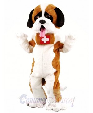 St. Bernard Dog Mascot Costume