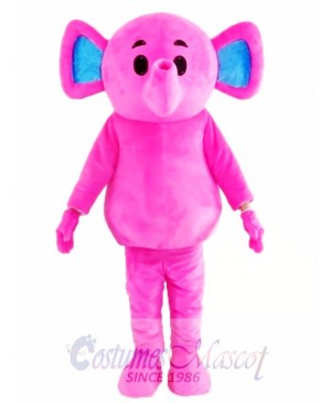 Cute Pink Elephant Mascot Costume