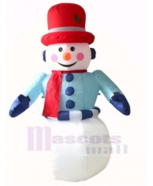 Christmas Inflatable Snowman with LED Lights Outdoor Indoor Holiday Decoration Yard Lawn Home Outside Art Decor