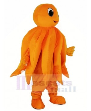 Orange Octopus Plush Adult Mascot Costume Cartoon