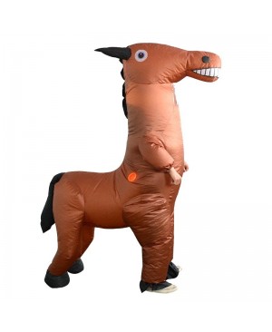 Horse Inflatable Costume Halloween Christmas Fancy Dress Blow up Costume for Adult