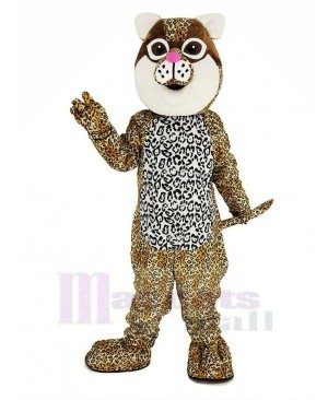 Brown Ocelot Cat Mascot Costume Animal