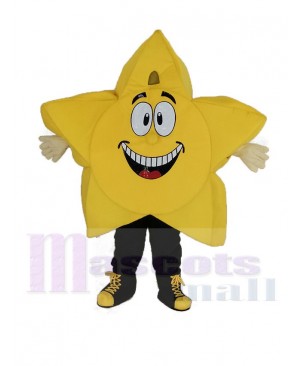 Yellow Comic Star Mascot Costume