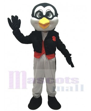 Doctor Penguin in Tuxedo Adult Mascot Costume