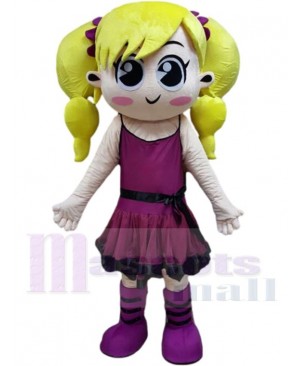 Girl mascot costume