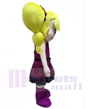 Girl mascot costume