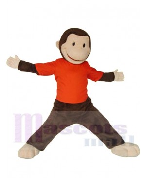 Curious George Monkey Mascot Costume Cartoon