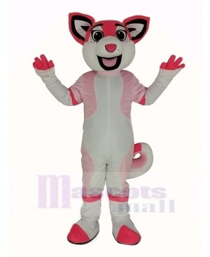 Pink Husky Dog Mascot Costume Animal