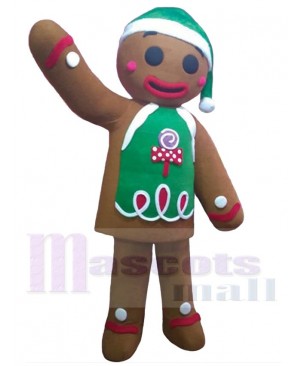 Gingerbread Man mascot costume