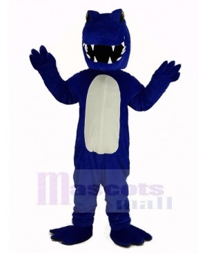 Sport Blue Alligator Mascot Costume