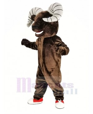 Dark Brown Sport Ram Mascot Costume Animal