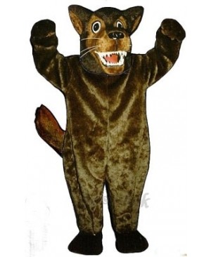 Cute Mean Wolf Mascot Costume