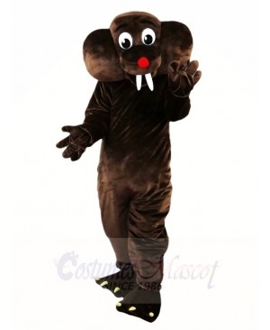 Deep Brown Gopher Mole Mascot Costumes Animal