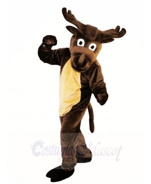 Dark Brown Deer Moose Mascot Costumes Animal