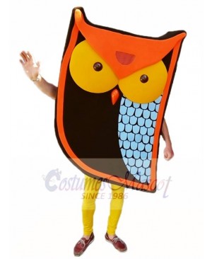 Cartoon Orange Owl Mascot Costumes Animal  