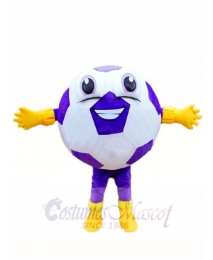 Custom Color Purple Ball Football Mascot Costumes 