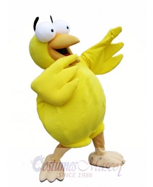 Yellow Chick with Big Eyes Mascot Costume Chicken Mascot Costumes Animal