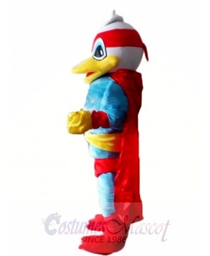 Super Duck Hero with Red Cloak Mascot Costumes 