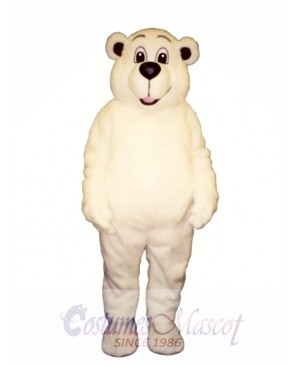 Johnnie Polar Bear Mascot Costume