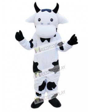 Black and White Cow Mascot Costume