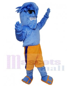 Willy the Wave Blue Waves with Sunglasses Mascot Costume