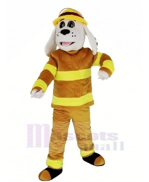 Sparky the Fire Dog with Tan Color Suit NFPA Mascot Costume