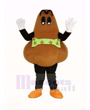 Brown Nose Mascot Costume Cartoon