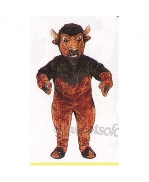 Cute Bison Mascot Costume