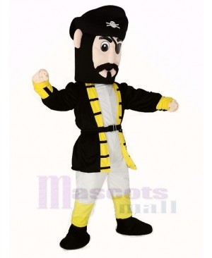 Yellow Cuff Captain Blythe Pirate Mascot Costume