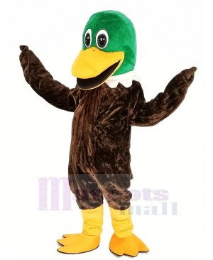 Green Head Mallard Duck Mascot Costume Animal