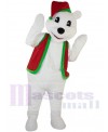 Christmas Polar Bear mascot costume